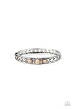 Caught In The Cross HEIRS - Brown Bracelet - Paparazzi Accessories Bracelet Bedazzle Me Pretty Mobile Fashion Boutique
