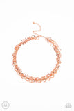 Cause a Commotion - Copper Necklace - Paparazzi Accessories Necklace Bedazzle Me Pretty Mobile Fashion Boutique
