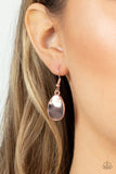 Cave Crawl - Rose Gold Necklace - Paparazzi Accessories Necklace Bedazzle Me Pretty Mobile Fashion Boutique