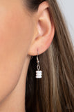 Caviar Chic - White Necklace - Paparazzi Accessories Necklace Bedazzle Me Pretty Mobile Fashion Boutique