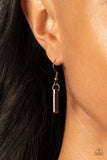 Cayman Castaway - Brass Necklace - Paparazzi Accessories Necklace Bedazzle Me Pretty Mobile Fashion Boutique