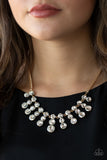 Celebrity Couture - Gold Necklace - Paparazzi Accessories Necklace Bedazzle Me Pretty Mobile Fashion Boutique
