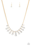 Celebrity Couture - Gold Necklace - Paparazzi Accessories Necklace Bedazzle Me Pretty Mobile Fashion Boutique