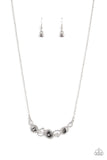 Celestial Cadence - Silver Necklace - Paparazzi Accessories Necklace Bedazzle Me Pretty Mobile Fashion Boutique
