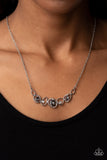 Celestial Cadence - Silver Necklace - Paparazzi Accessories Necklace Bedazzle Me Pretty Mobile Fashion Boutique