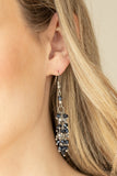 Celestial Chandeliers - Blue Earrings - Paparazzi Accessories Earrings Bedazzle Me Pretty Mobile Fashion Boutique