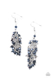 Celestial Chandeliers - Blue Earrings - Paparazzi Accessories Earrings Bedazzle Me Pretty Mobile Fashion Boutique