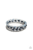 Celestial Chapter - Blue Bracelet - Paparazzi Accessories Bracelet Bedazzle Me Pretty Mobile Fashion Boutique
