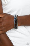 Celestial Chapter - Blue Bracelet - Paparazzi Accessories Bracelet Bedazzle Me Pretty Mobile Fashion Boutique