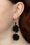 Celestial Collision - Black Earrings - Paparazzi Accessories Earrings Bedazzle Me Pretty Mobile Fashion Boutique
