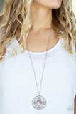 Celestial Compass - Pink Necklace - Paparazzi Accessories Necklace Bedazzle Me Pretty Mobile Fashion Boutique
