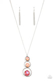 Celestial Courtier - Orange Necklace - Paparazzi Accessories Necklace Bedazzle Me Pretty Mobile Fashion Boutique