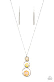 Celestial Courtier - Yellow Necklace - Paparazzi Accessories Necklace Bedazzle Me Pretty Mobile Fashion Boutique