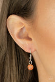 Celestial Eden - Orange Necklace - Paparazzi Accessories Necklace Bedazzle Me Pretty Mobile Fashion Boutique