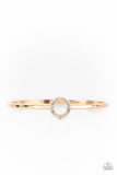 Center COUTURE - Gold Bracelet - Paparazzi Accessories Bracelet Bedazzle Me Pretty Mobile Fashion Boutique