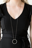 Center Of Attention - Black Necklace - Paparazzi Accessories Necklace Bedazzle Me Pretty Mobile Fashion Boutique