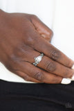 Center Stage Celebrity - Silver Ring - Paparazzi Accessories Ring Bedazzle Me Pretty Mobile Fashion Boutique