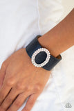 Center Stage Starlet - Blue Bracelet - Paparazzi Accessories Bracelet Bedazzle Me Pretty Mobile Fashion Boutique