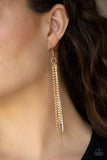 Center Stage Status - Gold Earrings - Paparazzi Accessories Earrings Bedazzle Me Pretty Mobile Fashion Boutique