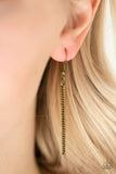 CHAINS of Command - Brass Necklace - Paparazzi Accessories Necklace Bedazzle Me Pretty Mobile Fashion Boutique