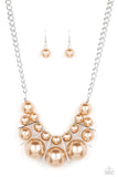 Challenge Accepted - Brown Necklace - Paparazzi Accessories Necklace Bedazzle Me Pretty Mobile Fashion Boutique