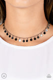 Champagne Catwalk - Black Necklace - Paparazzi Accessories Necklace Bedazzle Me Pretty Mobile Fashion Boutique