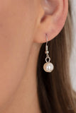 Champagne Dreams - White Necklace - Paparazzi Accessories Necklace Bedazzle Me Pretty Mobile Fashion Boutique