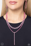 Champagne Night - Pink Necklace - Paparazzi Accessories Necklace Bedazzle Me Pretty Mobile Fashion Boutique
