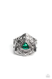 Charismatic Couture - Green Ring - Paparazzi Accessories Ring Bedazzle Me Pretty Mobile Fashion Boutique