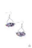Charm of the Century - Blue Earrings - Paparazzi Accessories Earrings Bedazzle Me Pretty Mobile Fashion Boutique