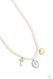 Charming Collision - Green Necklace - Paparazzi Accessories Necklace Bedazzle Me Pretty Mobile Fashion Boutique
