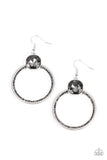 Cheers to Happily Ever After - Silver Earrings - Paparazzi Accessories Earrings Bedazzle Me Pretty Mobile Fashion Boutique