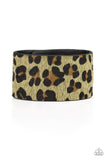 Cheetah Cabana - Green Bracelet - Paparazzi Accessories Bracelet Bedazzle Me Pretty Mobile Fashion Boutique