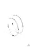 Chic As Can Be - Silver Earrings - Paparazzi Accessories Earrings Bedazzle Me Pretty Mobile Fashion Boutique
