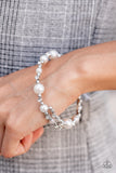 Chicly Celebrity - White Bracelet - Paparazzi Accessories Bracelet Bedazzle Me Pretty Mobile Fashion Boutique