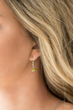 Chicly Centered - Green Necklace - Paparazzi Accessories Necklace Bedazzle Me Pretty Mobile Fashion Boutique