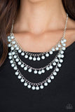 Chicly Classic - Blue Necklace - Paparazzi Accessories Necklace Bedazzle Me Pretty Mobile Fashion Boutique