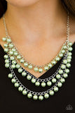Chicly Classic - Green Necklace - Paparazzi Accessories Necklace Bedazzle Me Pretty Mobile Fashion Boutique