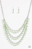 Chicly Classic - Green Necklace - Paparazzi Accessories Necklace Bedazzle Me Pretty Mobile Fashion Boutique