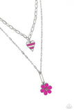 Childhood Charms - Pink Necklace - Paparazzi Accessories Necklace Bedazzle Me Pretty Mobile Fashion Boutique