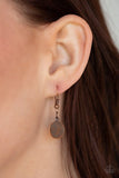 CHIMEs UP - Copper Necklace - Paparazzi Accessories Necklace Bedazzle Me Pretty Mobile Fashion Boutique