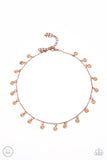 Chiming Charmer - Copper Necklace - Paparazzi Accessories Necklace Bedazzle Me Pretty Mobile Fashion Boutique