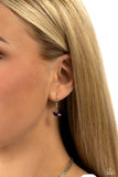 Chiseled Caliber - Purple Necklace - Paparazzi Accessories Necklace Bedazzle Me Pretty Mobile Fashion Boutique