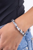 Chiseled Cameo - Silver Bracelet - Paparazzi Accessories Bracelet Bedazzle Me Pretty Mobile Fashion Boutique
