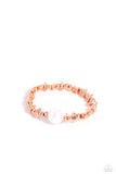 Chiseled Class - Copper Bracelet - Paparazzi Accessories Bracelet Bedazzle Me Pretty Mobile Fashion Boutique
