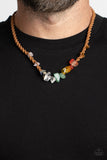Chiseled Craving - Brown Necklace - Paparazzi Accessories Necklace Bedazzle Me Pretty Mobile Fashion Boutique