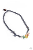 Chiseled Craving - Silver Necklace - Paparazzi Accessories Necklace Bedazzle Me Pretty Mobile Fashion Boutique
