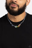 Chiseled Craving - Silver Necklace - Paparazzi Accessories Necklace Bedazzle Me Pretty Mobile Fashion Boutique
