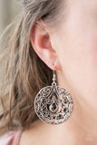 Choose To Sparkle - Black Earrings - Paparazzi Accessories Earrings Bedazzle Me Pretty Mobile Fashion Boutique