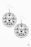 Choose To Sparkle - Black Earrings - Paparazzi Accessories Earrings Bedazzle Me Pretty Mobile Fashion Boutique